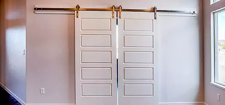 Glass Barn Door with Installation Hardware Kit Lindenhurst