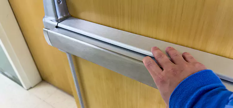 Installing a Push Bar on a Door Lindenhurst